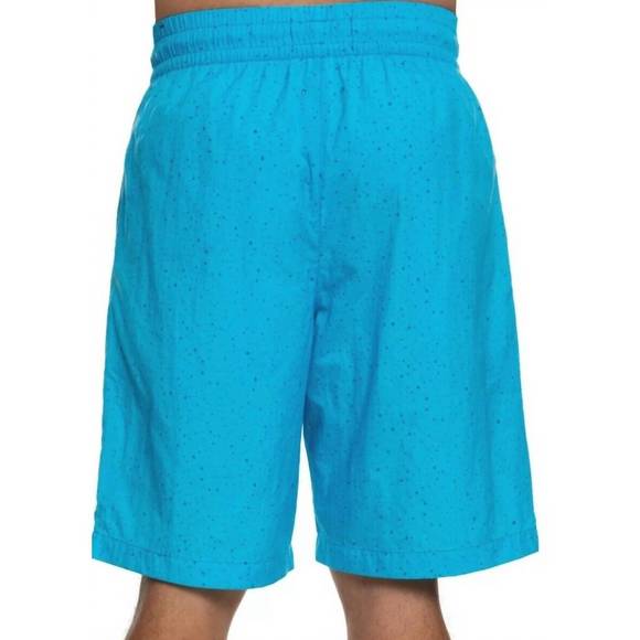 NEW JORDAN men's cement poolside shorts in light blue fury/ university gold - Picture 2 of 2